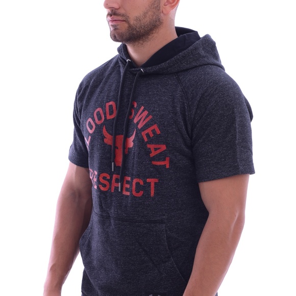 Under Armour Rock Dwayne Johnson sweatshirt Hoodie Work out Blood Sweat … - Picture 4 of 7